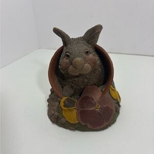 Tim Wolfe Cairn Studio “Pansy”#37 1992 Rabit  Signed